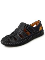 Sandalias romanas de cuero genuino para hombre, zapatos informales de negocios, zapatillas para vadear en la playa al aire libre, talla grande 38-47 - details 2