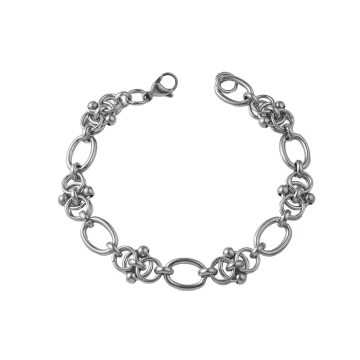 Pulsera de Arce Inoxidable 316L Estilo Hip Hop Cubano Resistente a Agua y al Óxido - 1