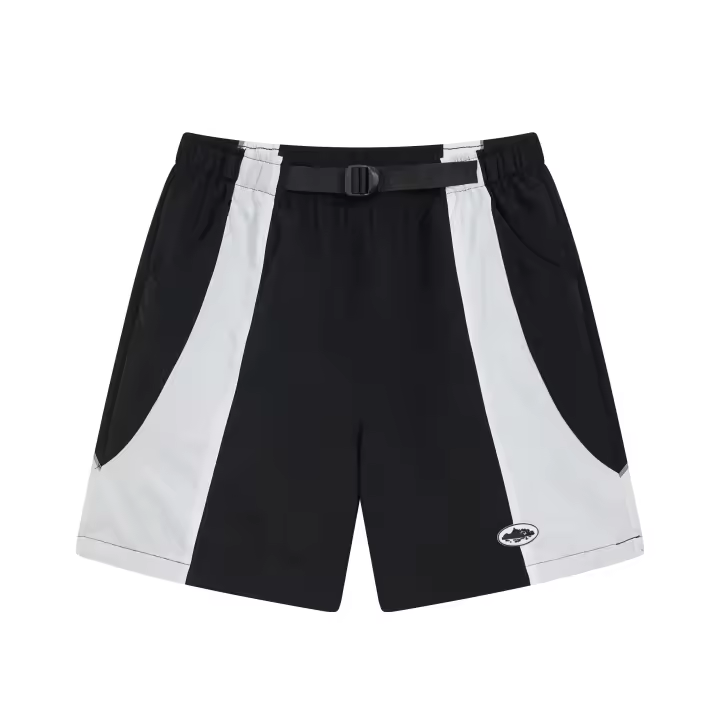 CORTEIZ Devil Island Cruise Camisa casual estampada de moda de estilo americano, pantalones cortos deportivos de verano para hombre a juego, pantalones sueltos de cinco bolsillos a cuadros estilo novio - 1