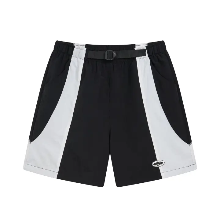 CORTEIZ Devil Island Cruise Camisa casual estampada de moda de estilo americano, pantalones cortos deportivos de verano para hombre a juego, pantalones sueltos de cinco bolsillos a cuadros estilo novio - 1