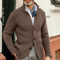 Suéteres de punto para hombre, cárdigan, abrigos, Otoño e Invierno - details 7