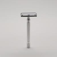 Afeitadora clásica de doble filo para hombre, afeitadora de depilación suave con cepillo pequeño, afeitadora de seguridad ajustable para cara - details 1