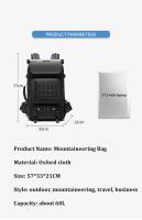 Mochila de Viaje Impermeable 17 Pulgadas para Laptop de Negocios con Bolsa de Zapatos Separada - details 1