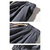 Pantalón de verano para hombre, fino, casual, versátil, 100% puro algodón hasta el tobillo. - details 14