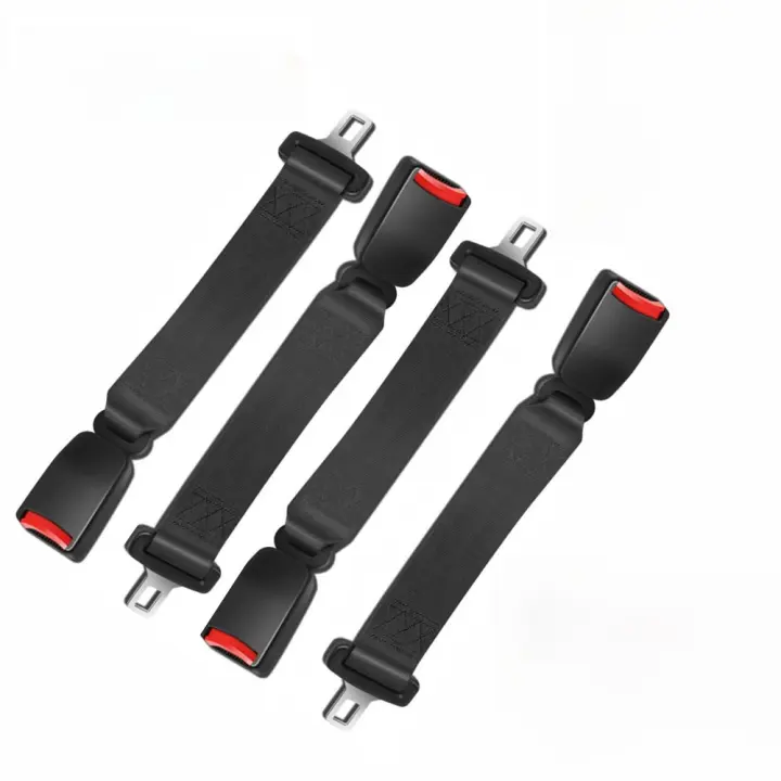 Cinturón Ajustable Extensor de 4 Paquetes Retráctil Universal para Automóviles Seguridad Buckle con Metal de 7/8'' - 1