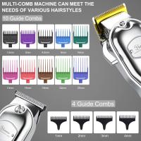Cortadora de Cabello Profesional Hatteker Set de Afeitadora de Hombre Inalámbrica Eléctrica para Barber LCD Pantalla Carreras de Afeitado Rotativo para Hombres - details 4