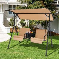Bolsa Térmica Exterior para 2 Personas Columpio de Jardín con Toldo Ajustable y Cojines Extraíbles - details 8