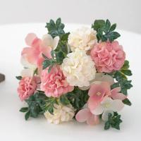 Flores artificiales de 27CM, decoración de mesa de hortensias, 8 cabezas, ramo de hortensias artificiales, regalos DIY, flores falsas, decoración para el hogar y la boda - details 8