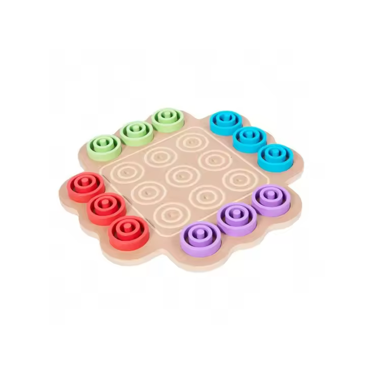 Juego de madera de lanzamiento de anillos y Gobang para 2 jugadores, juguete de escritorio de rompecabezas - 1