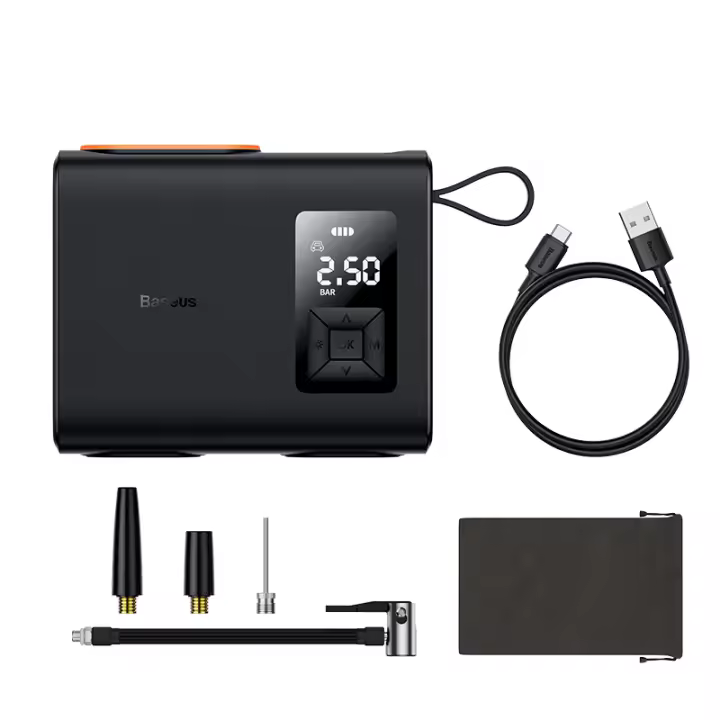 Inflador de Neumáticos de Coche Eléctrico Portátil Baseus Batería de 4000mAh - 1