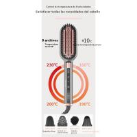 2025 nuevo anión peine alisador de pelo termostato casero cuidado del cabello pantalla táctil inteligente peine del pelo versión más amplia de la plancha de pelo - details 7