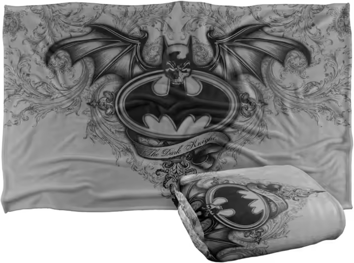 Manta supersuave de tacto sedoso con logotipo alado de Batman - 1