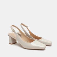 Sandalias de Tacón Alto Informales para Mujer Comodidad con Estilo, Boca Profunda, Correa Trasera, Punta Cuadrada - details 3