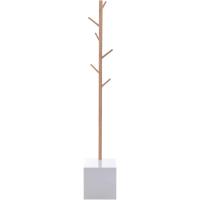 Organizador de Armario Tipo Árbol Morno con 6 Ganchos Bambú y MDF Tamaño 40x30x180cm - details 8