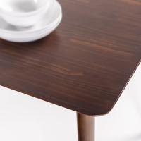 Jen Mesa de comedor de madera de 120 cm |   Mesa de cocina de madera maciza |   Montaje sencillo, espresso - details 3