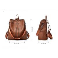 Mochila Retro de cuero suave para mujer, mochila multifuncional de gran capacidad, bolso de viaje de ocio, tendencia popular - details 11