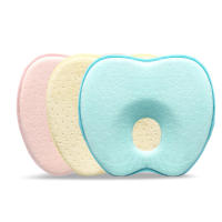 Almohada con forma de bebé Almohada de prevención de cabeza deformacional cuatro estaciones transpirable recién nacido forma correcta de cabeza bebé reposacabezas - details 2