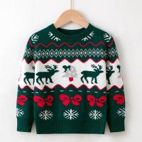 Nueva Moda Europa Y América para Niños, Navidad, ciervos, suéteres, Niñas, bebés, Jersey de malla - details 7