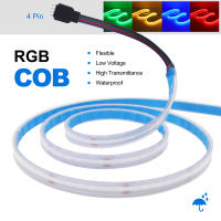 Tira de luces LED RGB COB, cinta Flexible FOB de 5M, 12V, 24V, 576LED/m, IP20, IP68, resistente al agua, para decoración del hogar y exteriores - details 0
