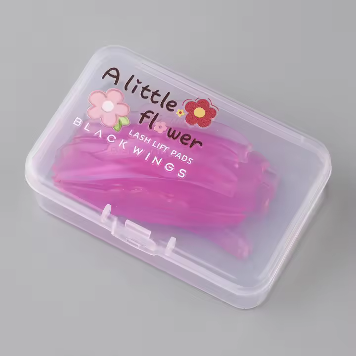Rosa 5 pares Blackwings pestañas de silicona almohadilla permanente pestañas varillas escudo levantamiento 3D rizador de pestañas accesorios aplicador herramientas - 1