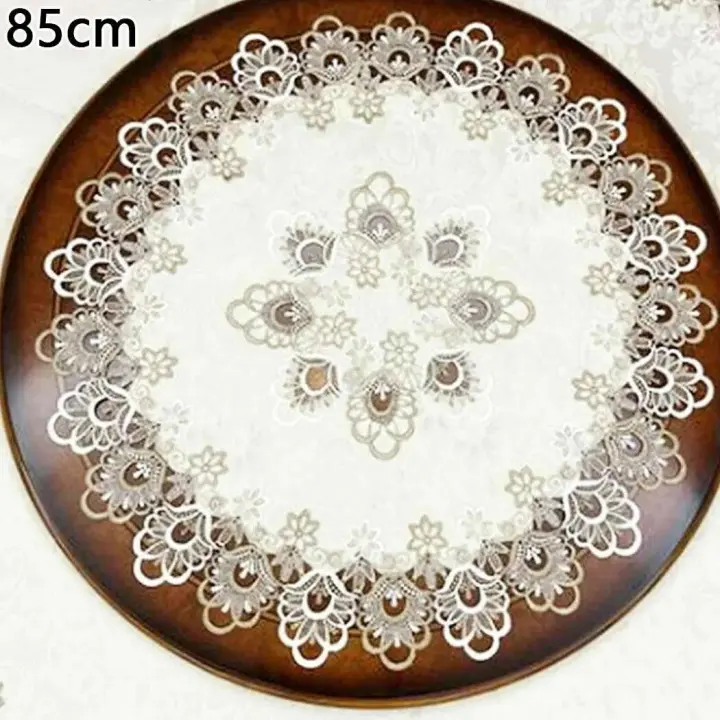 Manteles decorados con tela europea moderna ENCE, pequeños circulares para dormitorios, balcones, hoteles, restaurantes, banquetes, - 1