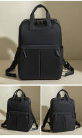 Mochila para ordenador portátil de 14 pulgadas, bolso portátil femenino de gran capacidad, moda de lujo, Color caqui, tela Oxford, bolsas de viaje de negocios para mujer, impermeables - details 22