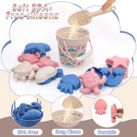 Set de Juguetes de Playa para Niños TYRY.HU Cubo de Silicona, Pala, Accesorios - details 11