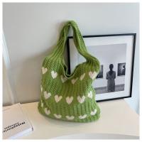 Lindo bolso de mano de verano de ganchillo con patrón de corazón para mujer, verano 2025, bolso grande todo, bolsos de playa grandes, bolso de hombro diario de alta calidad para el día a día, regalos para ella - details 3