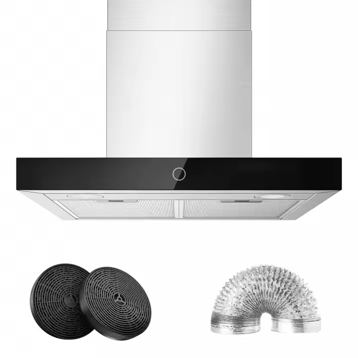 Campana Extractora Iseasy de 60cm Control de Potencia de 4 Niveles Táctil Filtros de Carbono - 1