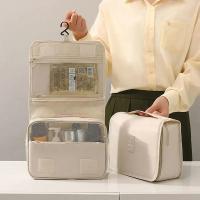Bolsa de maquillaje de viaje de alta calidad, organizador de artículos de tocador impermeable, Neceser para mujer, bolsa de lavado con gancho para baño, bolsa de almacenamiento de maquillaje con gancho - details 1