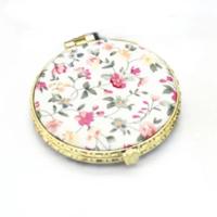 Espejo Floral de bolsillo para mujer, Mini espejo de maquillaje plegable portátil compacto de dos lados, maquillaje cosmético Vintage para regalo - details 6