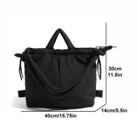 Bolso de mano acolchado de nailon informal para mujer, bolsos de hombro tipo bandolera suaves de diseñador, bolsos Vintage simples de gran capacidad, mochila de lujo de alta gama 2023 - details 0