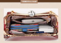 Bolso de mujer 2025 nueva moda de charol rojo brillante bolso de boda nupcial bolso de mensajero de hombro para mujer - details 27
