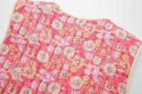 BUNO-Chaleco con estampado Floral para mujer, abrigo Vintage Retro clásico sin mangas, cárdigan frontal abierto, chaleco Reversible, prendas de vestir de otoño, ropa de calle - details 8