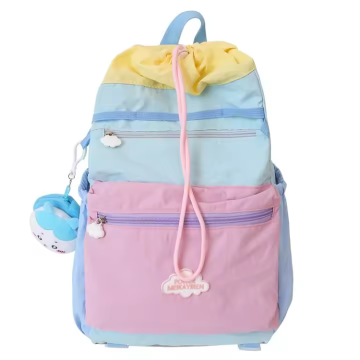 Mochila, mochila escolar, ocio, bolsillo, ciclismo, montañismo, viajes, macarrón, deportes al aire libre, mochila - 1