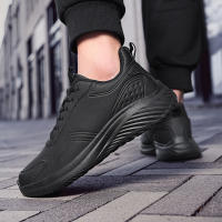 Zapatillas de deporte con amortiguación de cuero zapatos para correr casuales ligeros para hombres zapatos para hombres de otoño e invierno - details 15