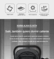 Saco de Dormir para Cochecito de Bebé Acolchado y Cálido, Protección Antiviento y Antifrío, Universal para Invierno - details 1