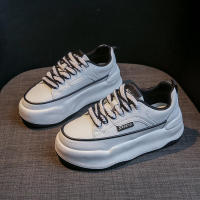 Zapatos deportivos casuales de suela gruesa para mujer, versátiles, nuevos, de verano, blancos, pequeños, 2025 - details 1