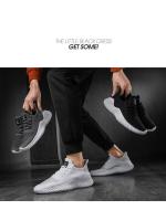 Zapatos para caminar para hombre, zapatillas transpirables a la moda, con cordones, suaves, para deportes al aire libre, informales - details 7