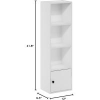 Biblioteca de 5 Niveles con 1 Puerta de Almacenamiento, Blanco - details 25
