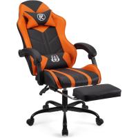 Silla Gaming Silla de Oficina Silla Giratoria Silla de Ordenador Silla de Tareas Silla de Escritorio Silla Ergonómica Silla de Carreras Silla de Cuero Silla PC Gaming (Rojo, con reposapiés) - details 17