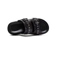 Chanclas decorativas con hebilla, zapatos Wanita, sandalias planas de verano al aire libre, zapatillas de mujer 2024 - details 9