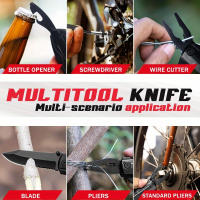 1 cuchillo de bolsillo multiherramienta cuchillo táctico con hoja sierra alicates destornillador abridor de botellas cuchillo plegable de acero inoxidable perfecto para hombres camping emergencia uso diario al aire libre - details 5