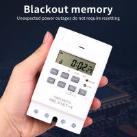 Interruptor de temporizador Digital, relé programable electrónico automático, Control de tiempo de 168 horas, semana/día/minutos/segundo, KG316S 220VAC 25A - details 16
