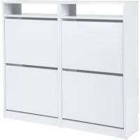 Mueble Zapatero Tamesis 54AB |   Medidas 96 x 107 x 25 cm. |   Armario zapatero |   Zapatero con 4 puertas abatibles |   Blanco - details 2