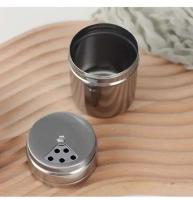 Botellas de sal y azúcar, tapas giratorias, utensilios de cocina multiusos de acero inoxidable y mezcladores de pimienta, tarros de especias, tarros de condimentos - details 7