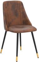 Juego de 2 Sillas de Comedor Vintage Tapizadas en Gamuza con Patas Metálicas para Cocina/Salón - details 11