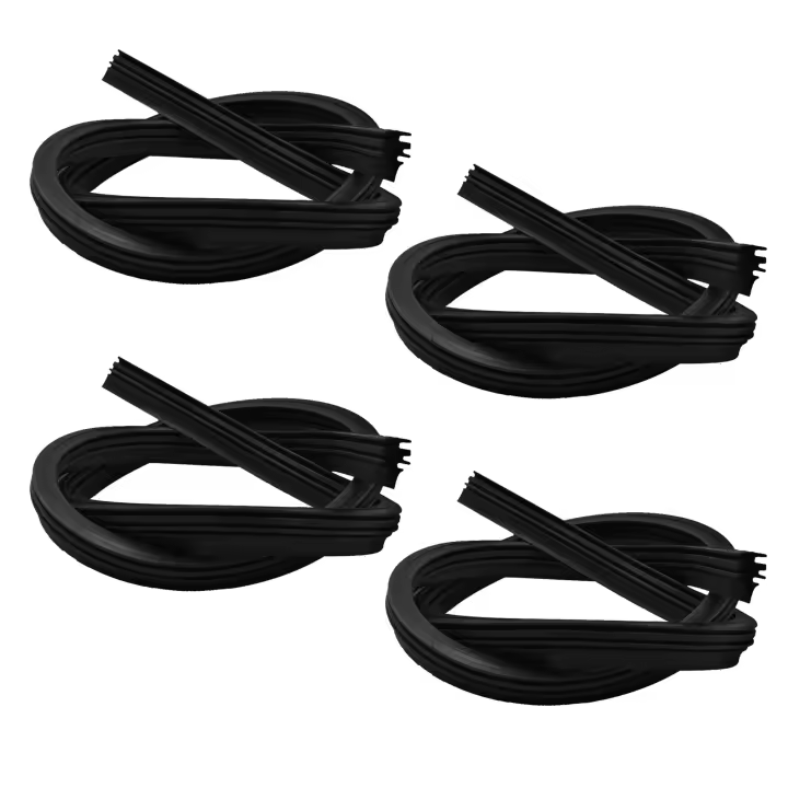 Recambio De Goma Limpiaparabrisas para Coche, Escobillas De Goma para Escobilla, Universal, 4 piezas - 1