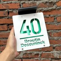 Placa acrílica personalizada para el hogar, señal exterior con número de casa, dirección familiar Solar Exterior, corte láser LED - details 2