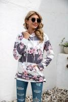 Nuevo en sudaderas con capucha de rayas de colores, sudaderas gruesas con capucha para mujer, Top informal holgado de manga larga para mujer - details 27